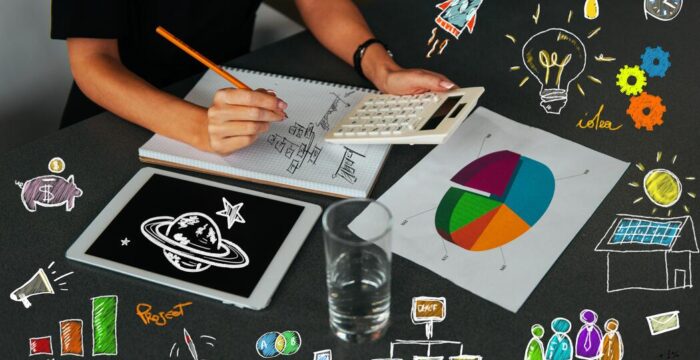 businesswoman-works-on-a-new-creative-business-project-plan-photo